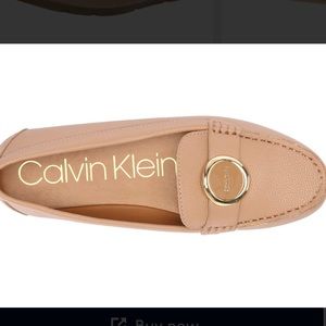Calvin Klein Nude Blush Loafers Flats Leana Sz 10